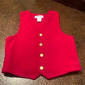 Authentic Jason Scott by imp red wool vest !